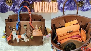 WHAT'S IN MY BAG HERMES BIRKIN 35  CHARM OUT