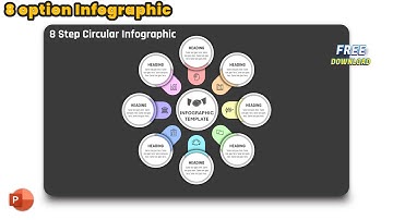 53.PowerPoint Graphic Design-8 Option Circular Vector Infographic Template | Free download