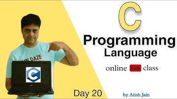 C Programming Language Online Live Classes - Day 20