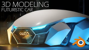 Futuristic Car 3D Modeling in 5 Min