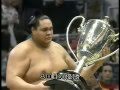 Yokozuna AKEBONO ~ 曙の天皇賜杯 1 昇進,..