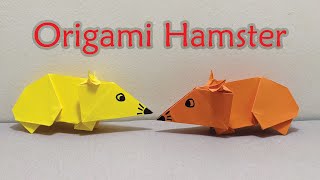 How to make a paper Hamster / Origami Hamster