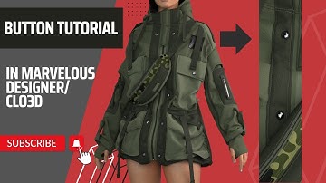 How to create Fake buttons on marvelous designer or clo3d