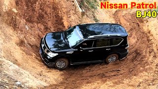 Nissan Patrol на грязевом бездорожье, BJ40 легко достигает вершин! #nissan #Patrol #offroad