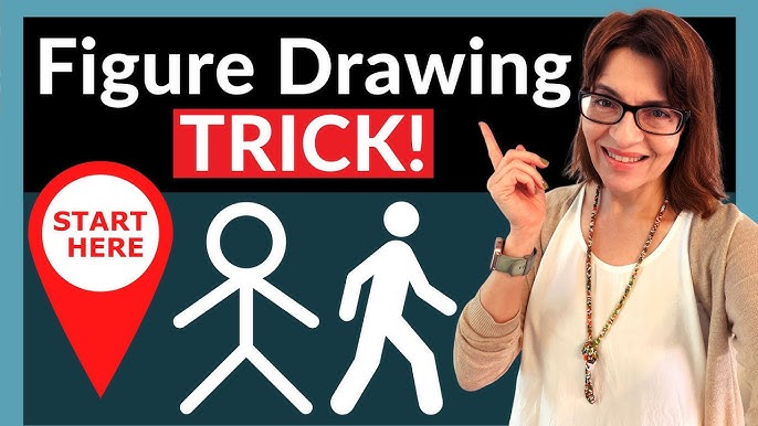 How to draw Stick man / LetsDrawIt