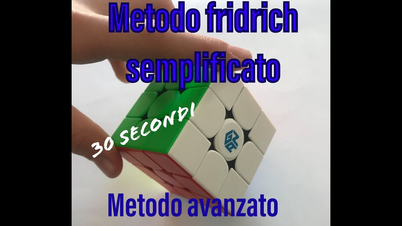 Come risolvere il cubo di RUBIK in pochi secondi/metodo FRIDRICH