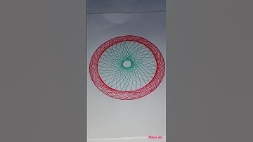 "Mesmerizing Henna Style Geometric Art | Satisfying Spirograph Design ✨ #Shorts"