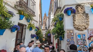 🇪🇦 Córdoba 4k Historic Walk (around La Mezquita Catedral) - (April, 2024)
