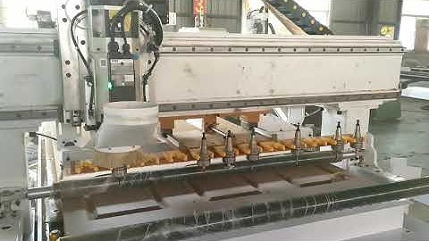 BMG-1325ATC  Automatic tool changer CNC router testing video