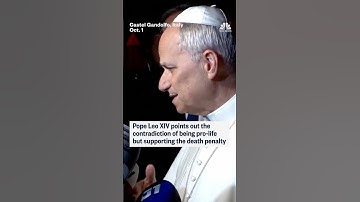 Pope Leo XIV points out the contradiction of being pro-life but supporting the death penalty