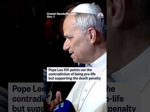 Pope Leo XIV points out the contradiction of being pro-life but supporting the death penalty