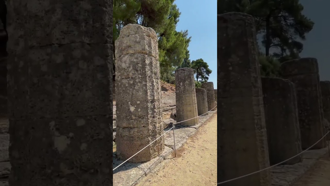 The place where first Olympic was held. Ancient Olympia, Greece 