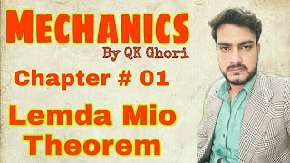 Lemda Mio theorem (Mechanics By QK Ghori),Composition Of Forces Very important Question