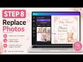 Step 8: How to Replace Photos in Your Canva Website