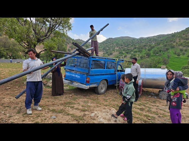 Purchase of ceiling iron and kitchen floor pipe with the help of a videographer class=