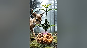 Deer saved the peach tree from drying up by watering it 😭 #ai #save #tree #deer