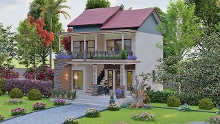 Small House Design Ideas.!! New Concepts Design Small House &quot;Elegant and Luxury - 3 Bedroom House
