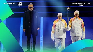 Che emozione! BOCELLI accompagna il viaggio della torcia con BERGOMI e BARESI | #MilanoCortina2026