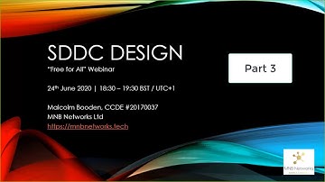 Cisco ACI Software Defined DC Design Live Webinar - Part 3 (24th June 2020)