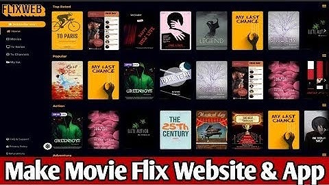 How to make Movie Website || Create Hotstar Netflix Clone Website || Make Webflix website App