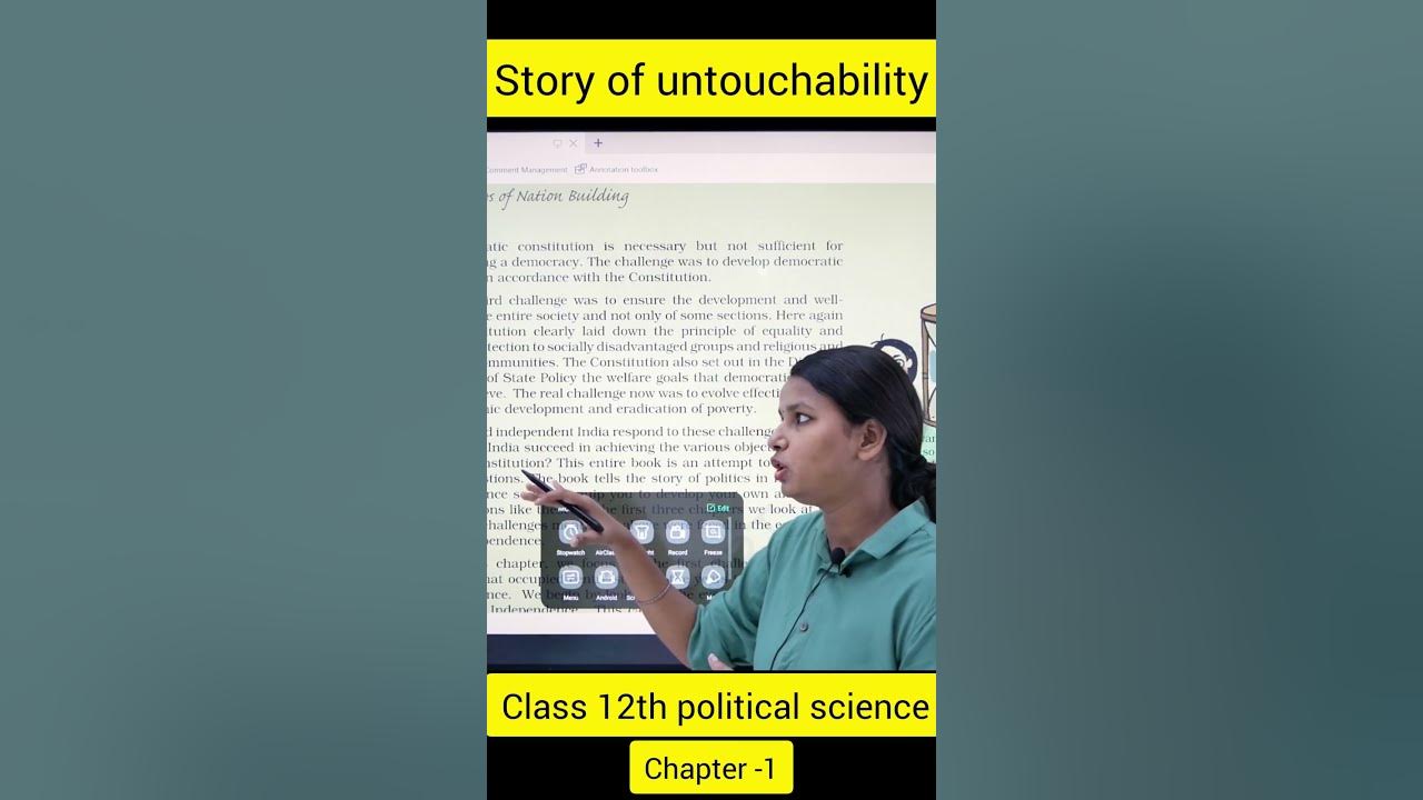 story of untouchability class 12th political science shorts 