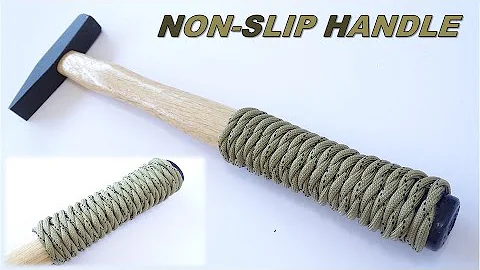 Super Strong Paracord Hammer - Knife - Axe Handle Wrap - "quick dry glue" Version -  How to Make