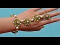 How to Make Delicate Beading Bracelet with Glass Beads and Pearl Beads