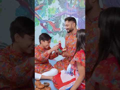 রঙে রঙে বৈশাখ, বাহারি ডিজাইনের  একই থিমের ম্যাচিং পোশাক কালেকশন। #দেশের_পোশাকে_দেশের_উৎসব