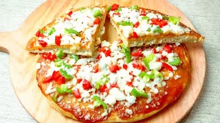 Add yogurt to the flour and you will be surprised at the result! no yeast! Easy and fast! like pizza