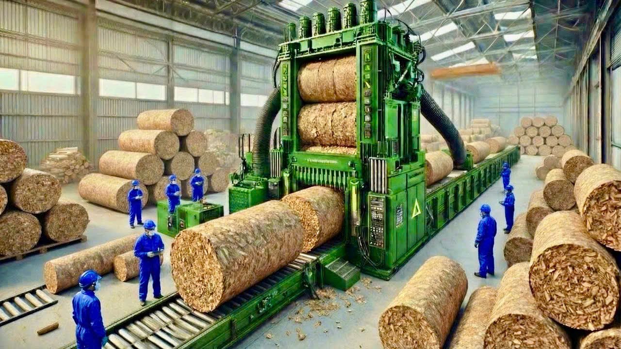 Inside a Modern Wood Pellet Factory – How Wood Waste Becomes a Premium Product (Full Process)
