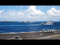 HMS Queen Elizabeth, USS Carl Vinson, USS Ronald Reagan, JS ISE conducted quad carrier operations