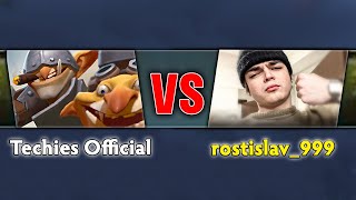 I met a Pro Streamer in Ranked🔥| rostislav_999 vs Top 1 Techies Dota 2