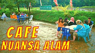 Cafe Menyatu Dengan Alam - Binanga Cafe Restoran Di Aliran Sungai