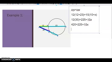 Intersecting Secants