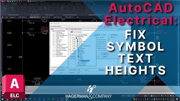 AutoCAD Electrical How to Fix Symbol Text Heights in 5 Minutes