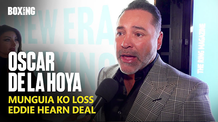 Oscar De La Hoya Reacts To Devastating Jaime Munguia KO Loss