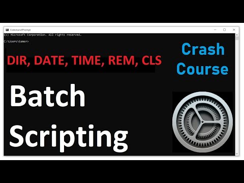 Tutorial #3:  Batch Commands - Directory, Date, Time, Remark, Clear screen