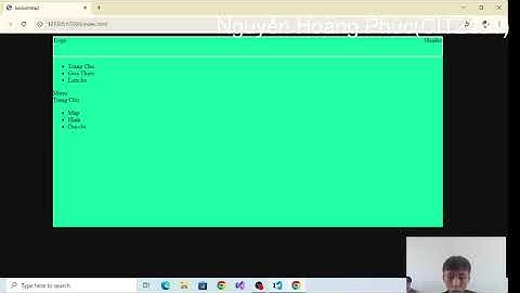 Môn Thiết kế web cơ bản | Bài tập 1 | Nguyễn Hoàng Phúc  | CIT2431 | Bách Khoa Tây Nguyên
