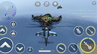 Gunship Battle: SUPERHIND attack helicopter in mission gameplay.. screenshot 5
