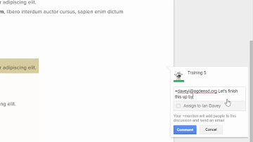WTT 7 Assigning Action Items in Docs