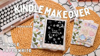Kindle Paperwhite Makeover ✨ diy custom kindle screen, shopping small + free kindle lockscreen