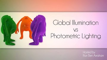 Global Illumination vs Photometric Lighting in Maya Preview