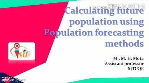 Calculating future population using population forecasting methods