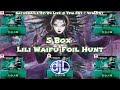 5 box japanese war of the spark draft box  foil waifu lili hunt live 12724 7pm est 4pm pst mtg