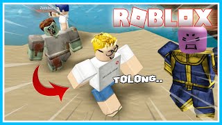 BANG CUPU DAN MIKOCIL TERJEBAK DI PULAU ZOMBIE ROBLOX!! ADA ZOMBIE THANOS?!