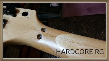 Ibanez RG gets broken headstock repaired and frets leveled! THE HARDCORE RG!!