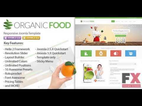 Preview Organic Food - Responsive Joomla Template TForest