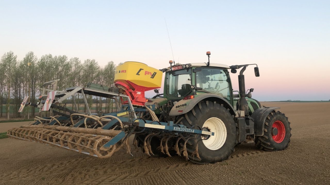 Préparation terre a pois Fendt 722 Vario / Kokerling [Stage à l’étrangé BELGIQUE] [SPRL TASIAUX]