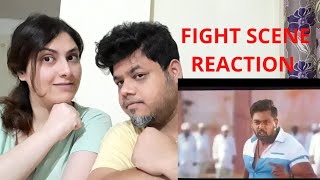 Bharjari Kannada Movie Climax Fight Scene Reaction | #DhruvaSarja |Foreigner VS Indian Reaction