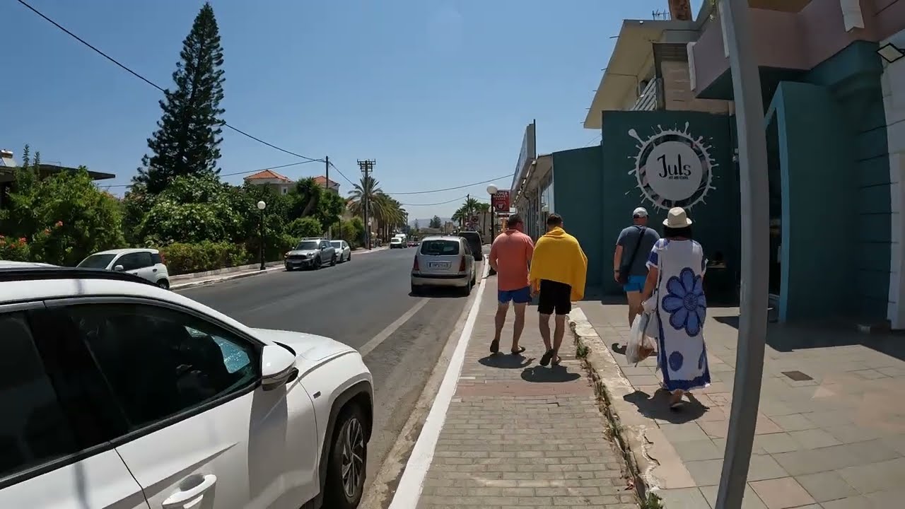 Agia Marina Walk part 2 From Agia Marina to Kato Stalos 23.07.2024 Crete Greece Αγία Μαρίνα